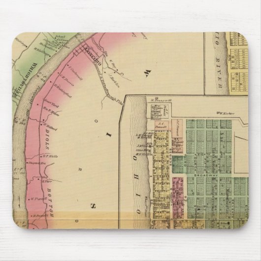 Upper Ohio River und Valley 9 Mousepad (Vorne)