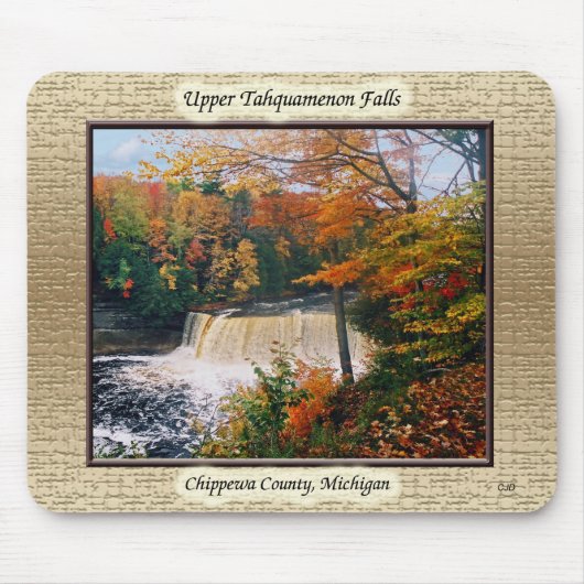 Upper Tahquamenon Falls gerahmt mousepad (Vorne)