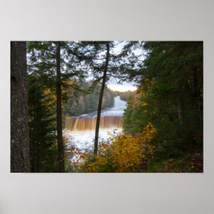 Upper Tahquamenon Falls, Herbst, Michigan Poster