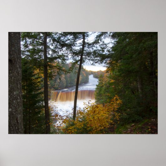 Upper Tahquamenon Falls, Herbst, Michigan Poster (Vorne)