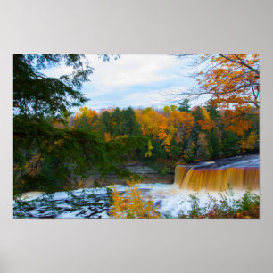 Upper Tahquamenon Falls, Herbst, Michigan Poster