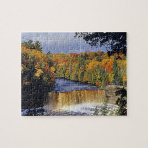 Upper Tahquamenon Falls in UP Michigan im Herbst Puzzle