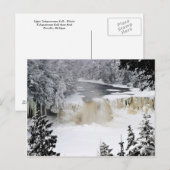 Upper Tahquamenon Falls-postcardcopy Postkarte (Vorne/Hinten)
