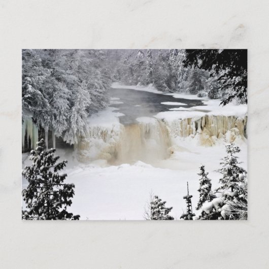 Upper Tahquamenon Falls-postcardcopy Postkarte (Vorderseite)