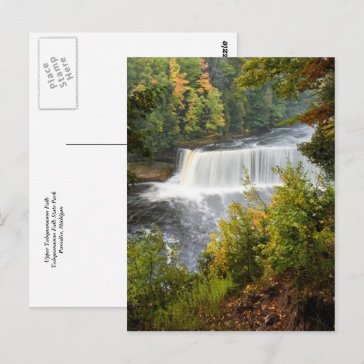 Upper Tahquamenon Falls Postkarte (Vorne/Hinten)