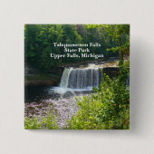 Upper Tahquamenon Falls Staat Park, MI Button (Vorderseite)