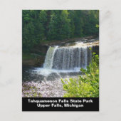 Upper Tahquamenon Falls Staat Park, MI Vertikal Postkarte (Vorderseite)