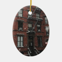 Upper West Side Brownstone Fire Escape NYC Schnee