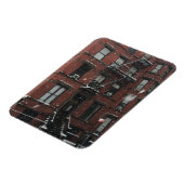 Upper West Side Brownstone Fire Escape NYC Schnee Magnet (Linke Seite)