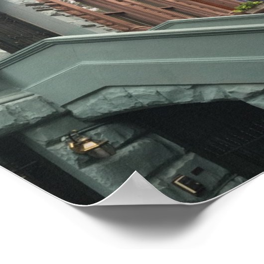 Upper West Side Brownstone Townhouses New York NYC Poster (Ecke)