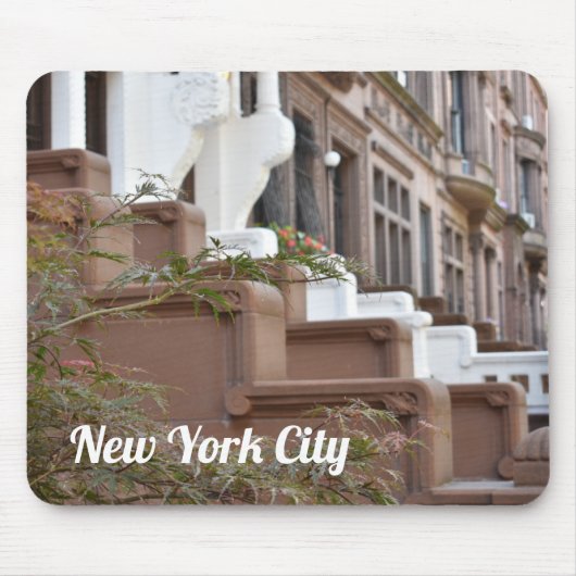 Upper West Side Brownstones New York City NYC Mousepad (Vorne)