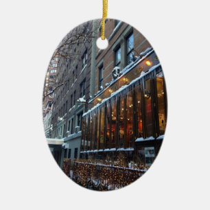 Upper West Side Icicles New York City Winter NYC Keramikornament