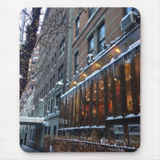 Upper West Side Icicles New York City Winter NYC Mousepad (Vorne)
