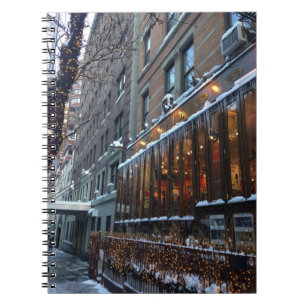 Upper West Side Icicles New York City Winter NYC Notizblock