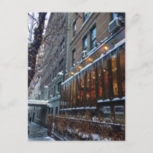 Upper West Side Icicles New York City Winter NYC Postkarte