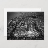 Upper West Side New York City Aerial View 1928 Postkarte (Vorne/Hinten)