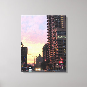 Upper West Side Sunset NYC New York Foto Art Leinwanddruck