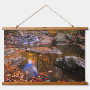 Upper Whiteoak Falls, Shenandoah-Nationalpark, VA Wandteppich Mit Holzrahmen