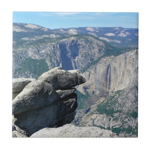 Upper Yosemite Falls from Glacier Point, CA Fliese (Vorderseite)