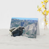 Upper Yosemite Falls from Glacier Point, CA Karte (Gelbe Blume)