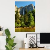 Upper Yosemite Falls, Merced River, Yosemite Poster (Heimbüro)