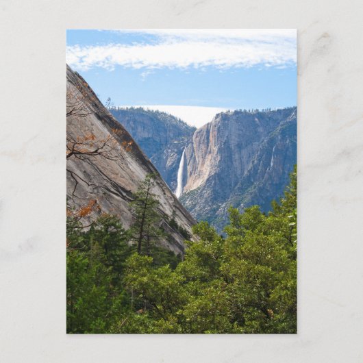 Upper Yosemite Falls und Glacier Point Postkarte (Vorderseite)