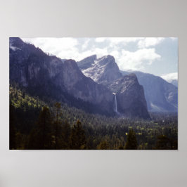 Upper Yosemite Falls Vintag California Poster