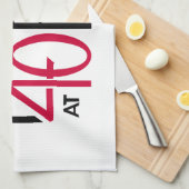 üppig bei 40 rot küchentuch (Viertel Falte)