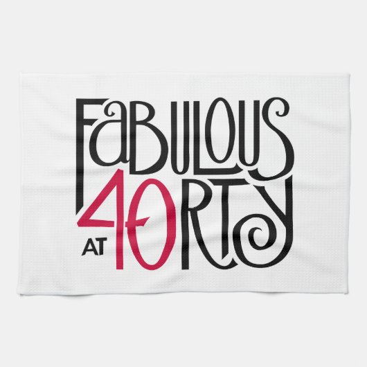 üppig bei 40 rot küchentuch (Horizontal)