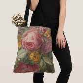 Üppige Antique Rose Tasche (Von Nahem)