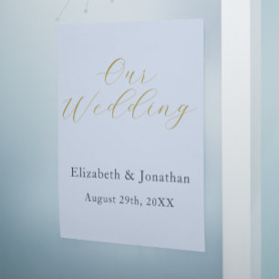Üppige blaue Hochzeit Poster