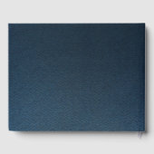 üppige bläuliche Marinebarnen und staubige Blumen  Gästebuch (Rückseite)