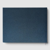 üppige bläuliche Marinebarnen und staubige Blumen  Gästebuch (Rückseite)