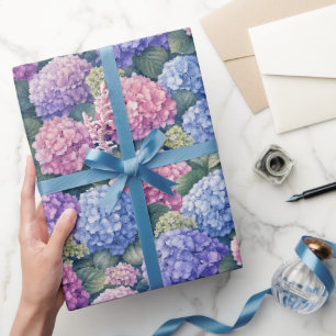 Üppige blühende Hortensien-Gärten Geschenkpapier
