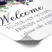 üppige Blüten | Lila und PInk außerhalb der Stadt Poster (Ecke)