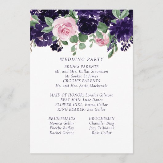 üppige Blüten | Lila und rosa Rosengarten Programm (Rückseite)