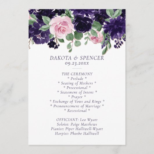 üppige Blüten | Lila und rosa Rosengarten Programm (Vorderseite)