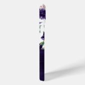 üppige Blüten | Monogramm Lila und rosa Rosen Case-Mate iPhone Hülle (Rückseite / Rechts)