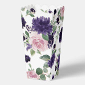 üppige Blüten | Royal Lila and Pink Rose Pattern Geschenkschachtel (Vorderseite)