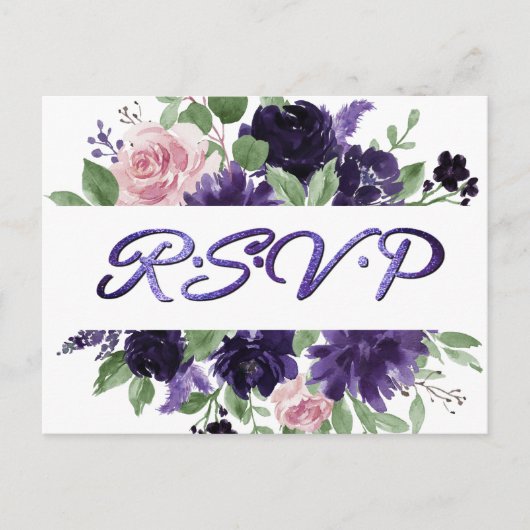 üppige Blüten | UAWG für Lila und rosa Rosen Postkarte (Vorderseite)