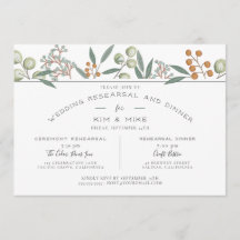 Üppige botanische Hochzeitsprobe