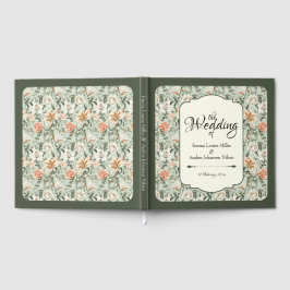 Üppige Cottagecore-Tigerlilien und Rosen, Gästebuch