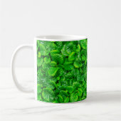 Üppige grüne Blätter Kaffeetasse (Links)
