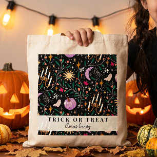 Üppige Halloween-Süßigkeiten Streich oder Sauber M Tragetasche