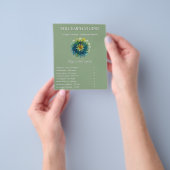 Üppige Harmonie | Blatt-Mandala Flyer (Gruppe)