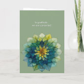 Üppige Harmonie | Blatt-Mandala Karte (Rückseite)