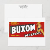 Üppige Melonen Postkarte (Vorne/Hinten)