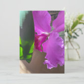 Üppige Orchidee Dankeskarte (Stehend Vorderseite)
