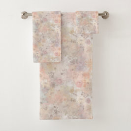 üppige Pony auf sanftem Hintergrund Badhandtuch Set