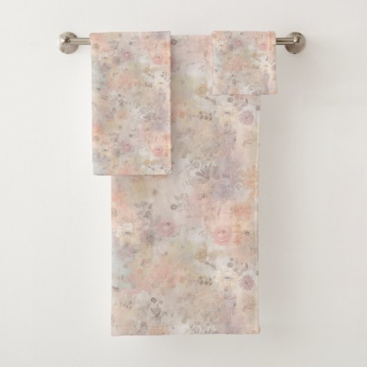 üppige Pony auf sanftem Hintergrund Badhandtuch Set (Insitu)